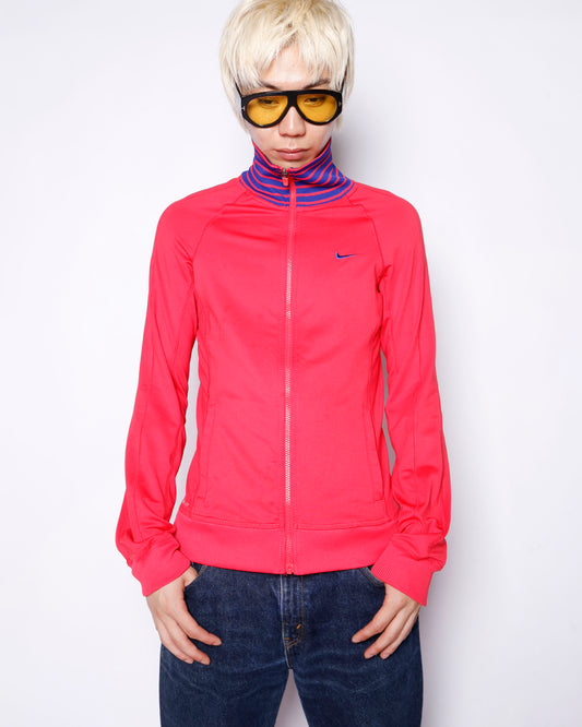 00's nike dri-fit border neck truck jacket