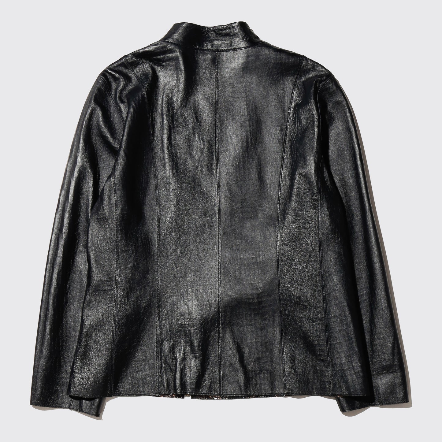 vintage reversible croc/leather jacket
