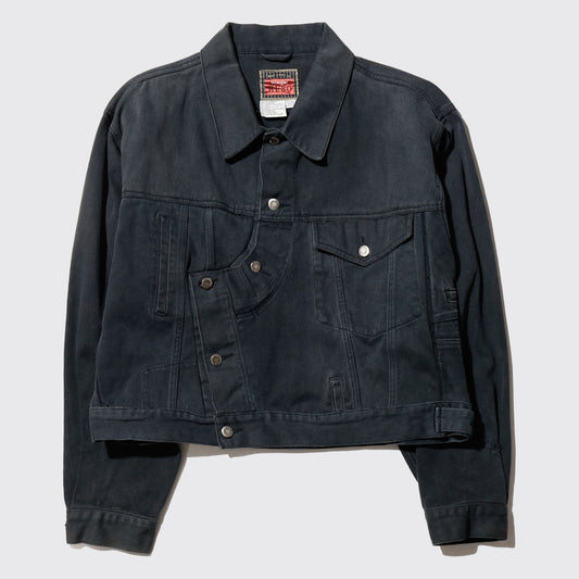 *one-off unbalance trucker jacket