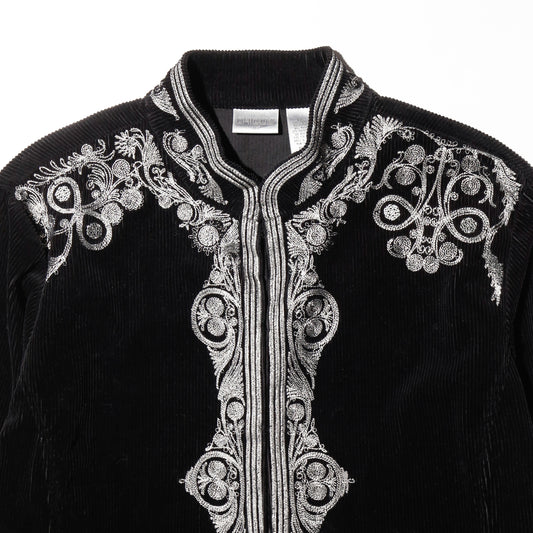 vintage chico's broderied matador jacket