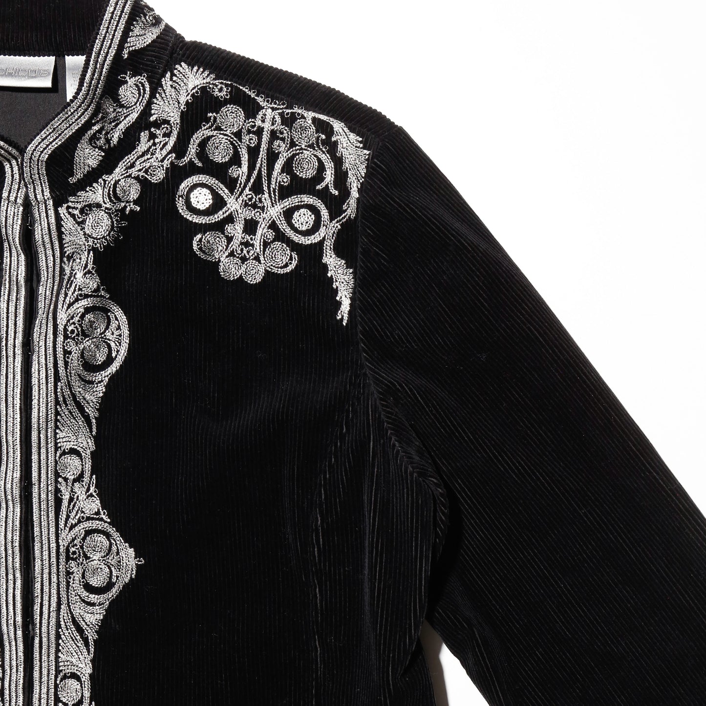 vintage chico's broderied matador jacket