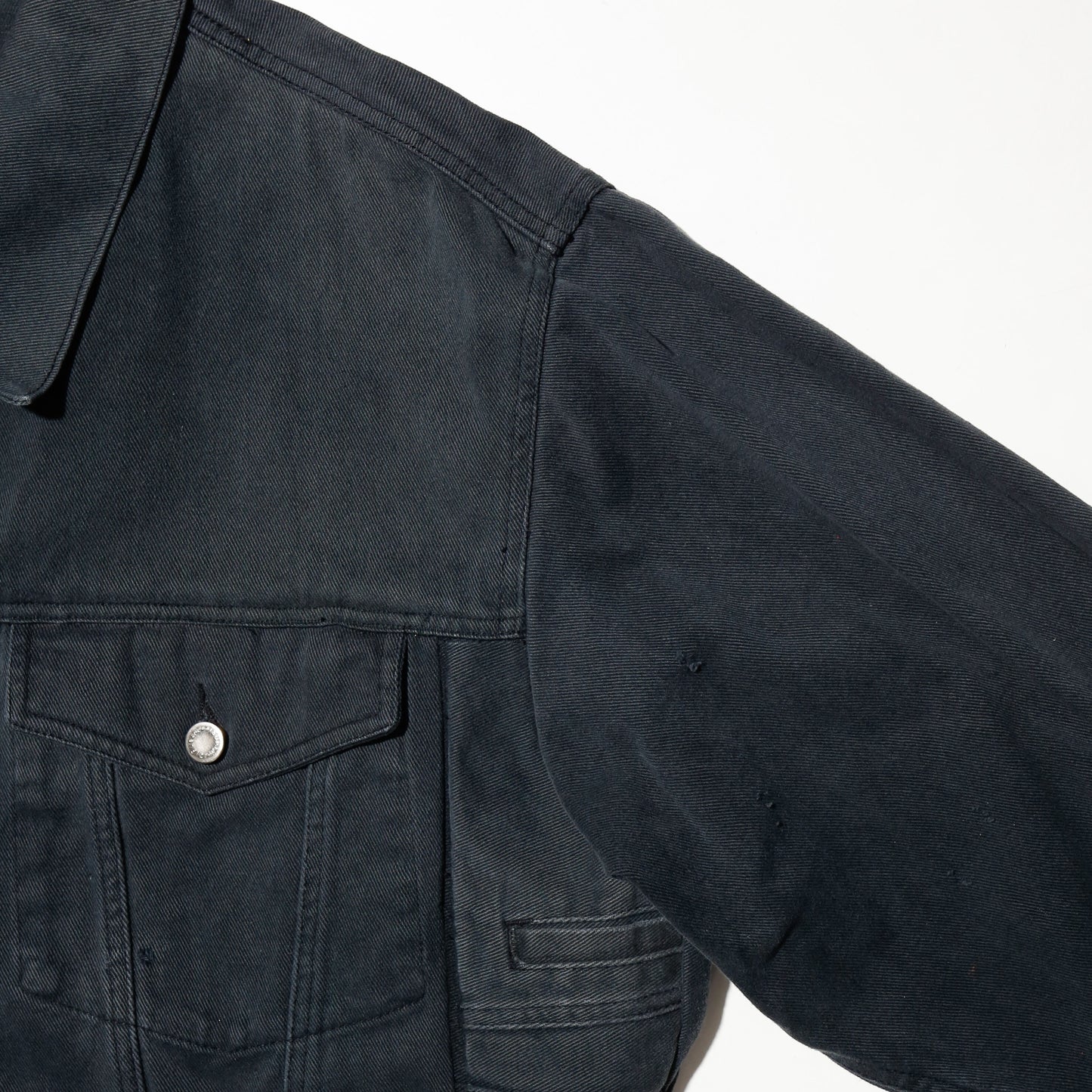 *one-off unbalance trucker jacket