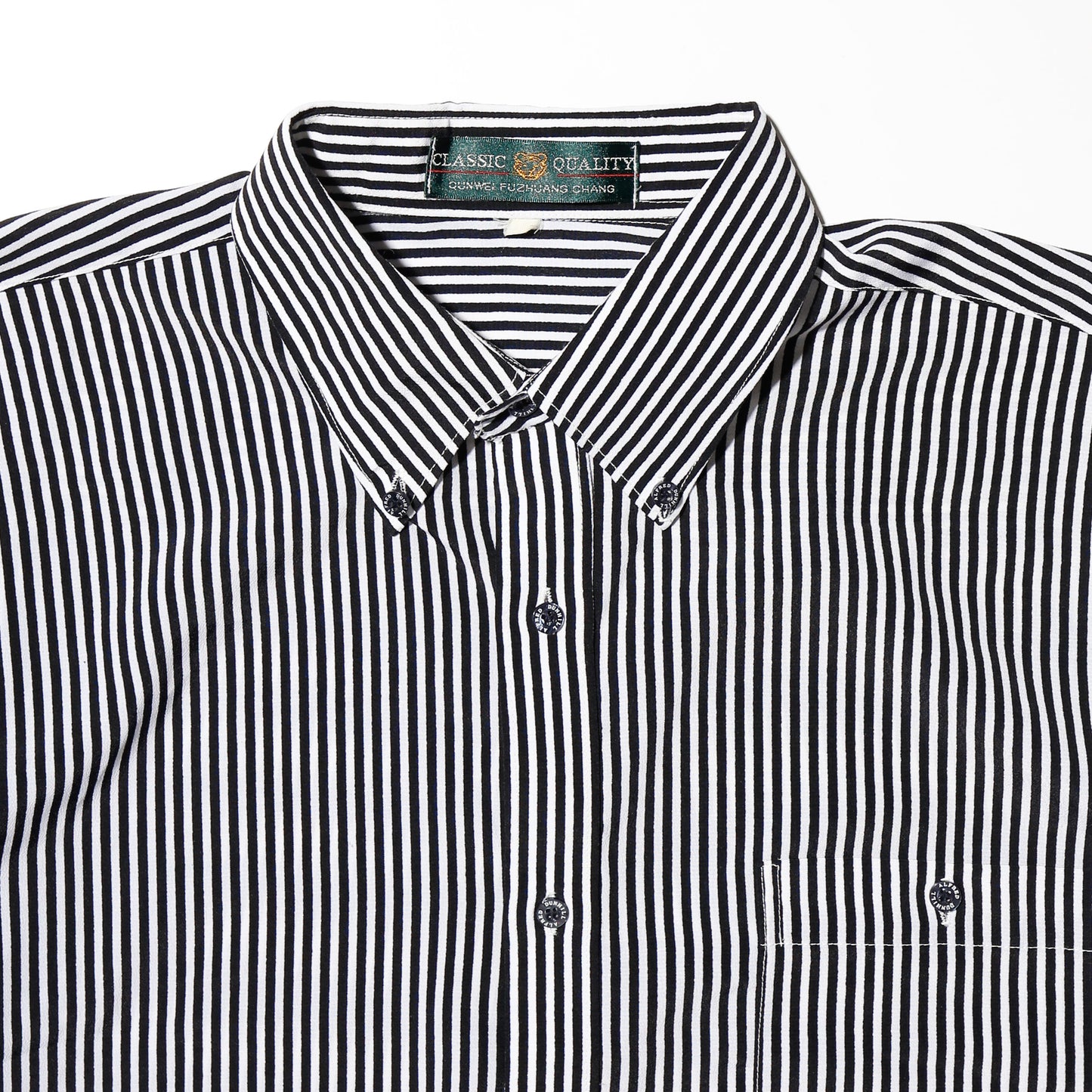 vintage striped h/s bd shirt