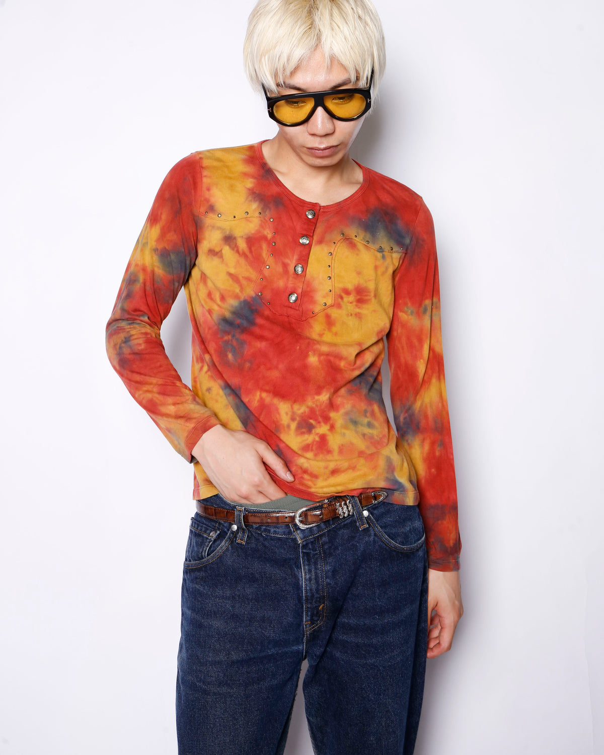 vintage studs cross volcano l/s