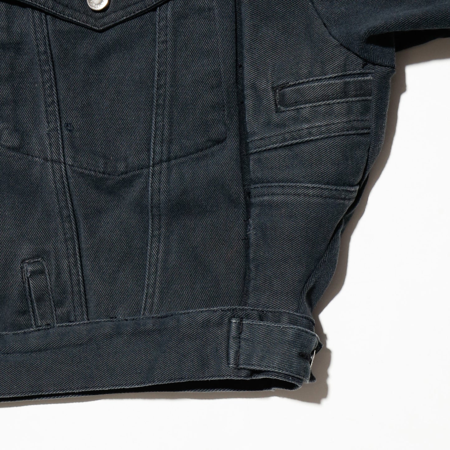 *one-off unbalance trucker jacket