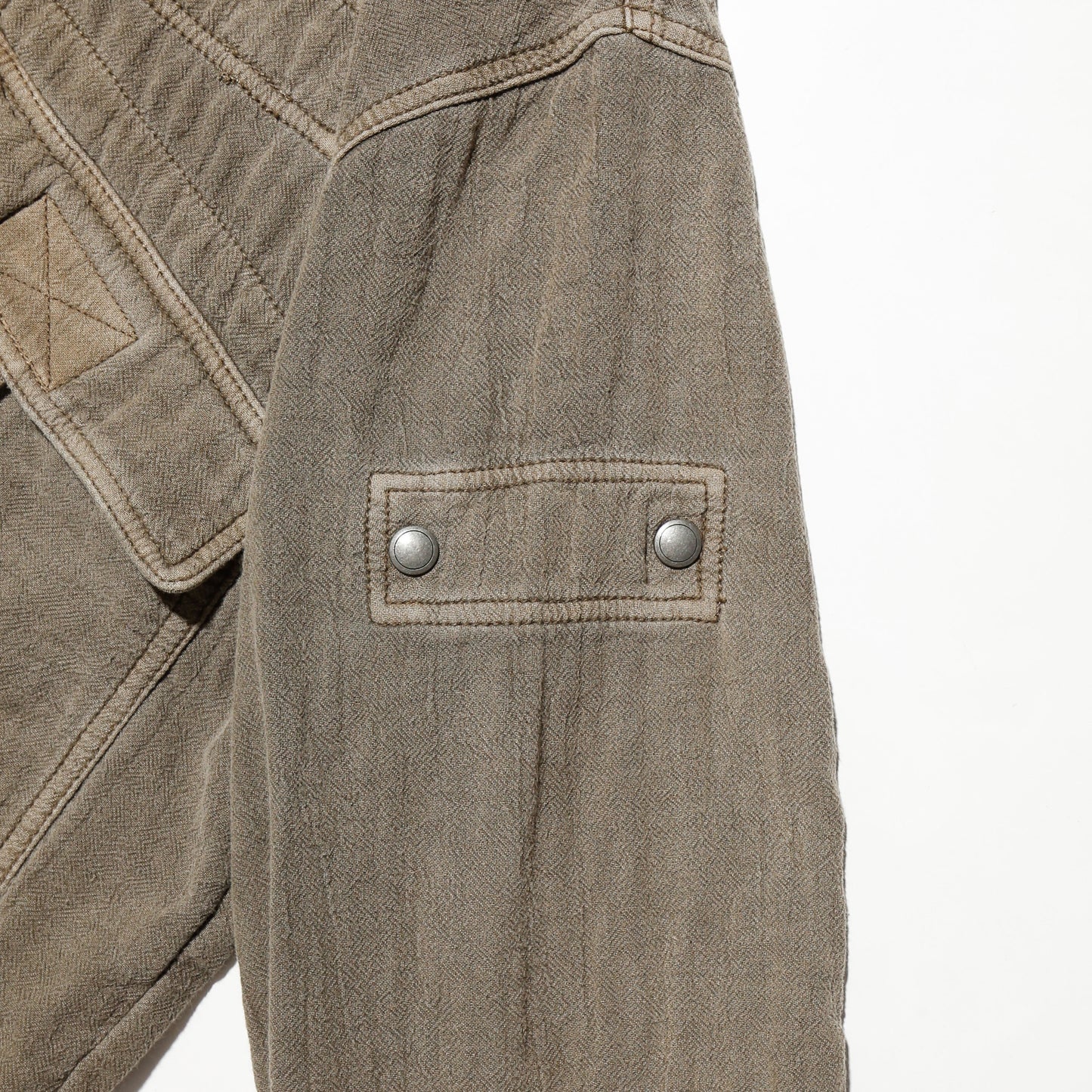 vintage cropped cotton aviator jacket