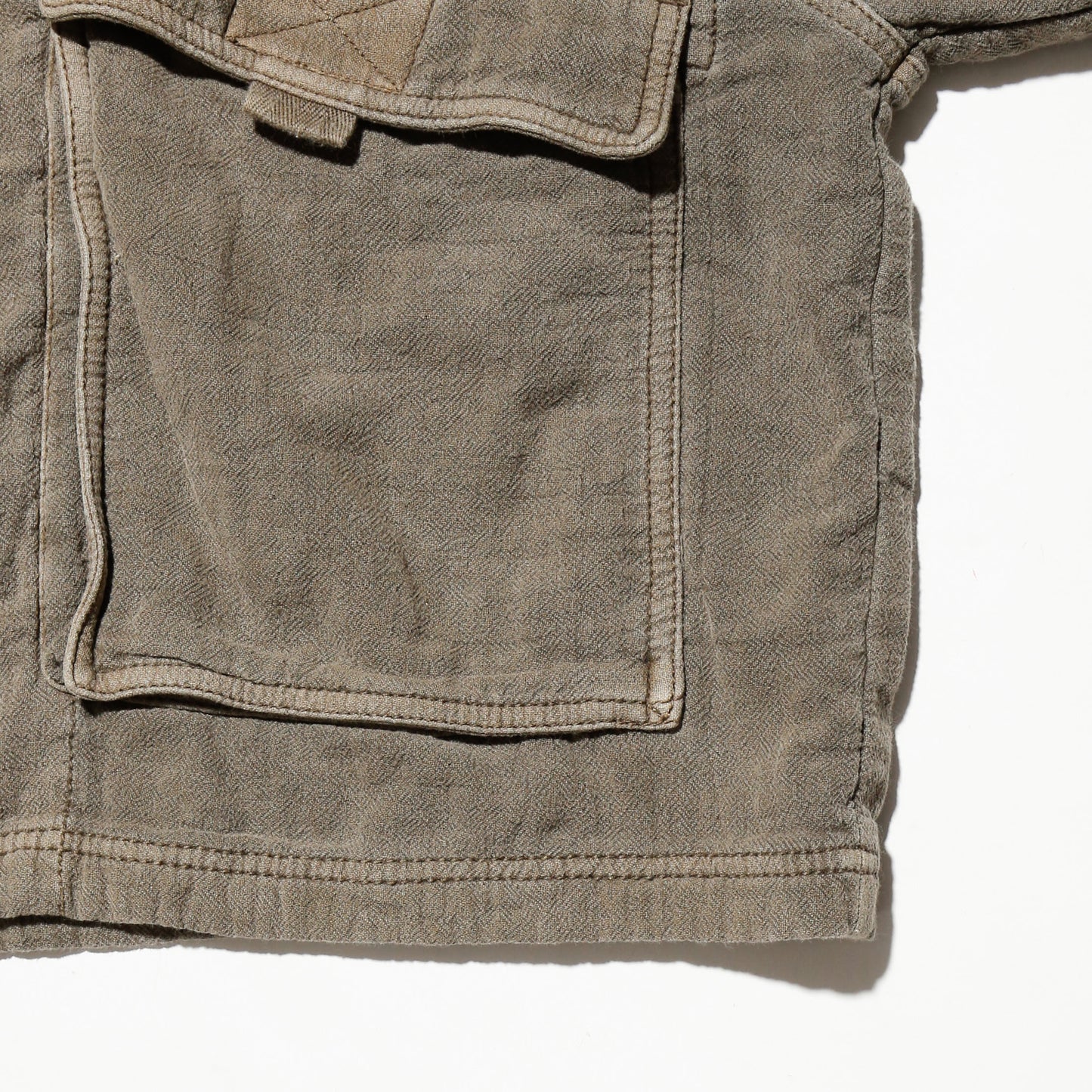 vintage cropped cotton aviator jacket
