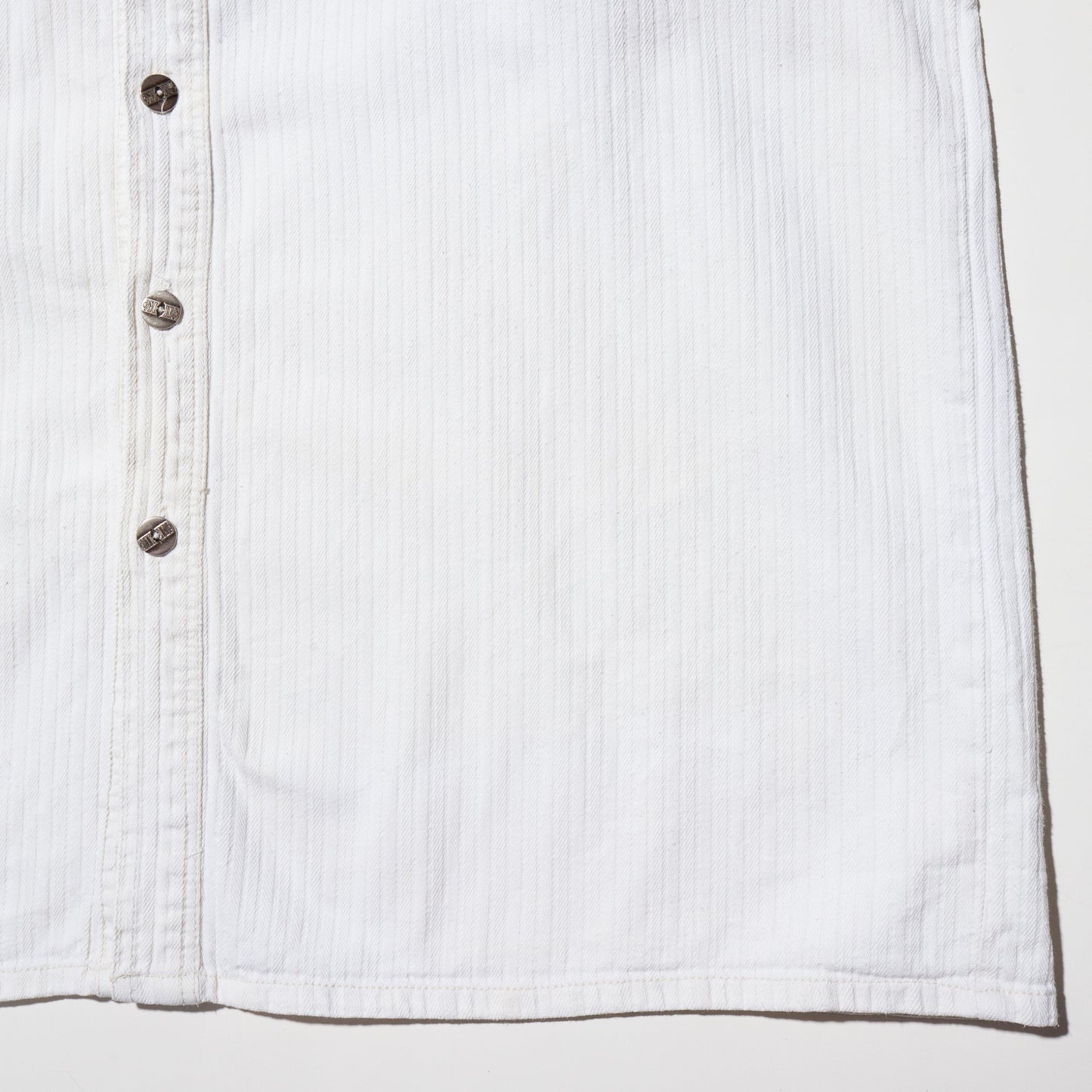 vintage leather combi western shirt