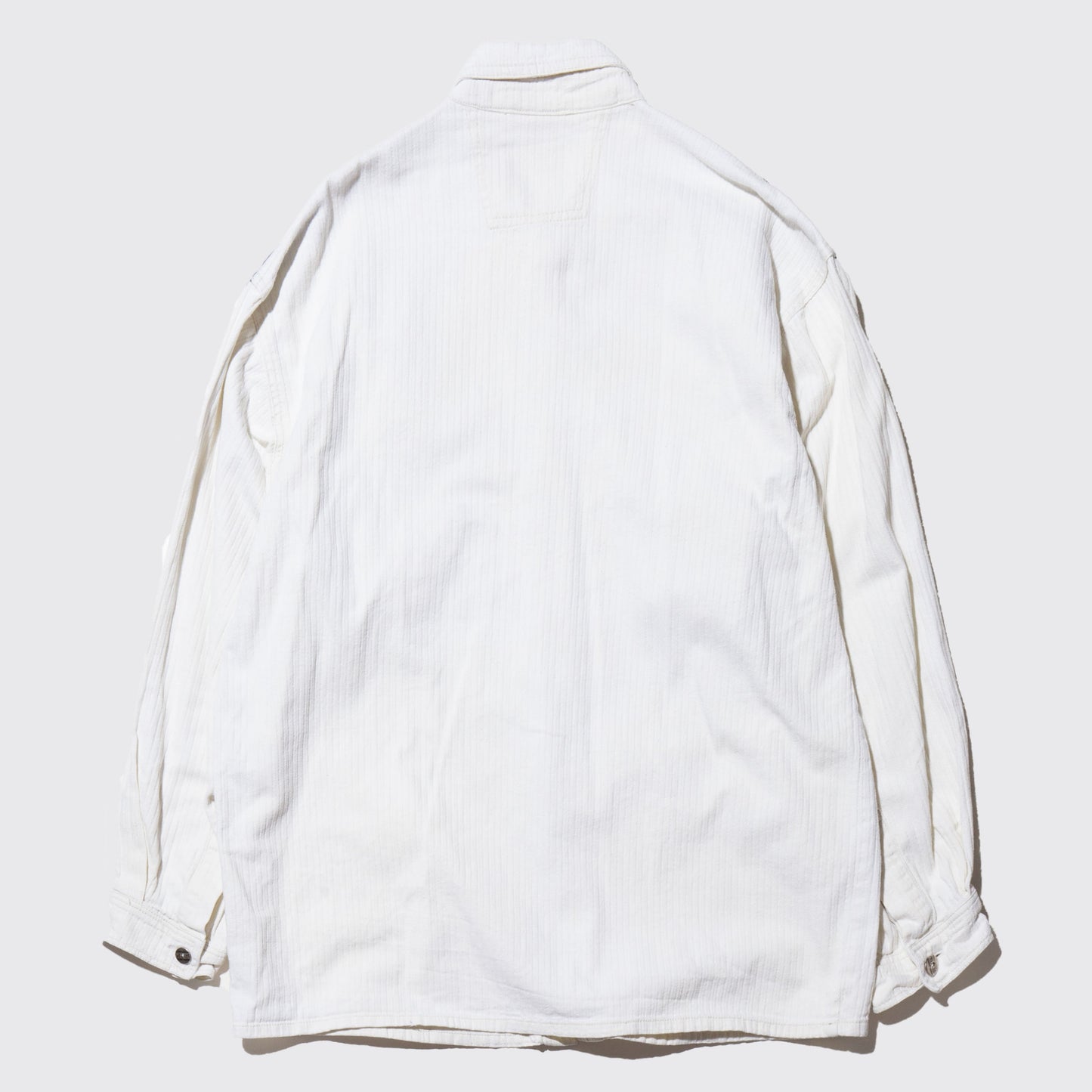 vintage leather combi western shirt