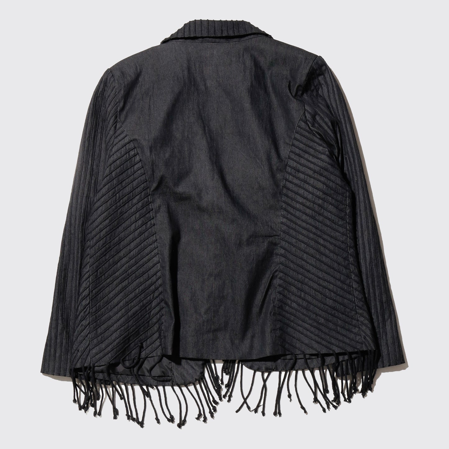 vintage pleats fringe evening jacket