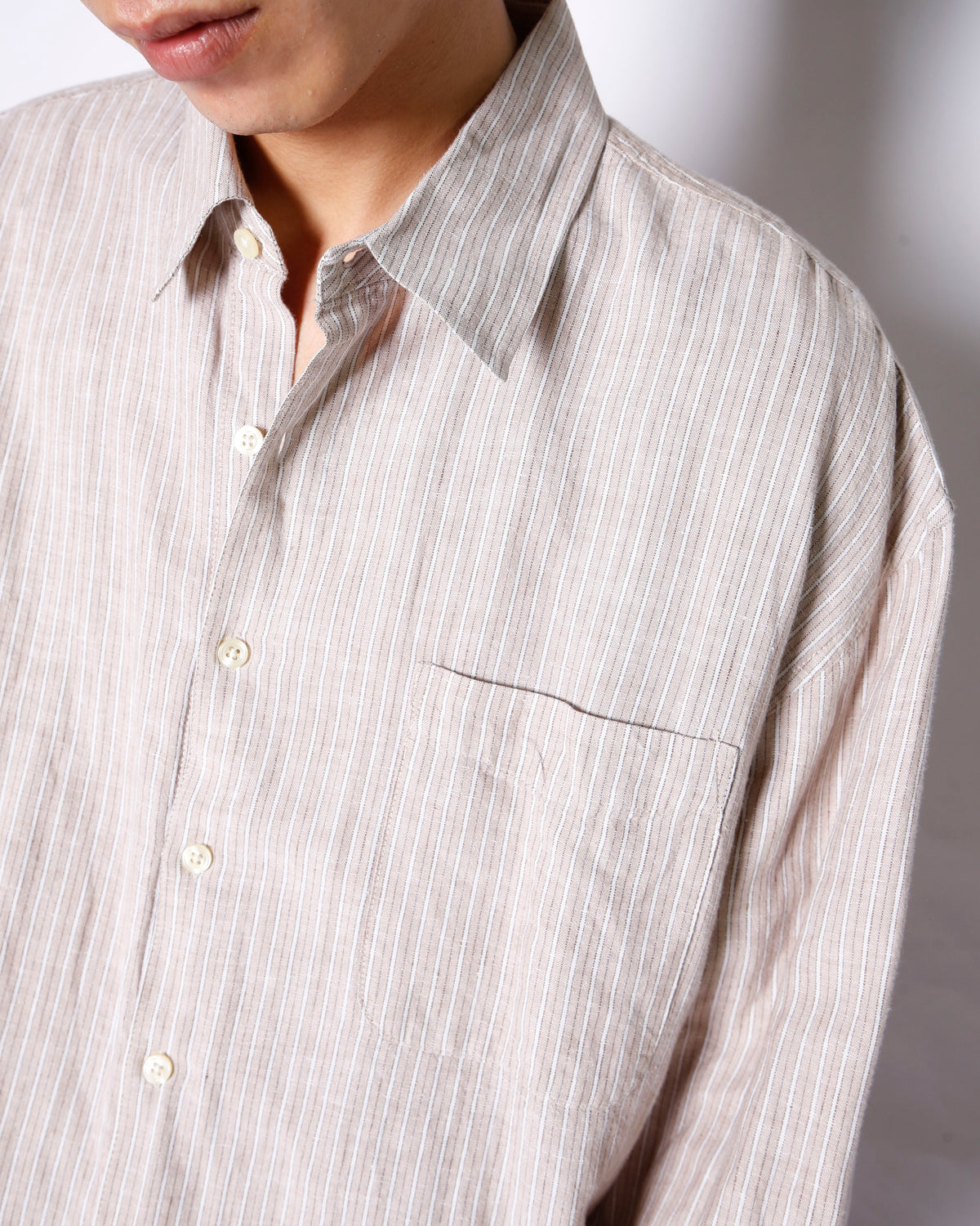 vintage old navy stripe linen shirt