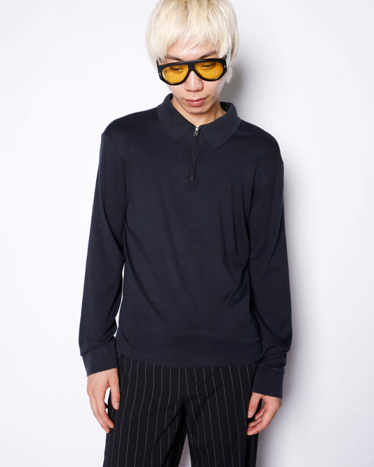 vintage 90-00's ARMANI JEANS half zip polo sweater