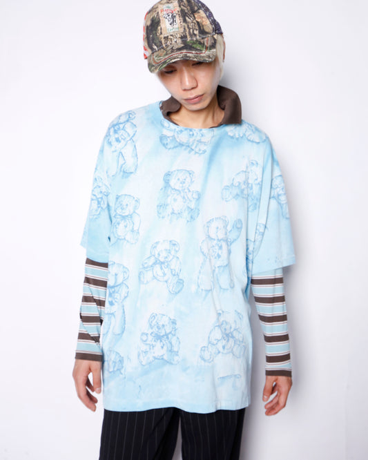vintage 90's teddy monogram t-shirt