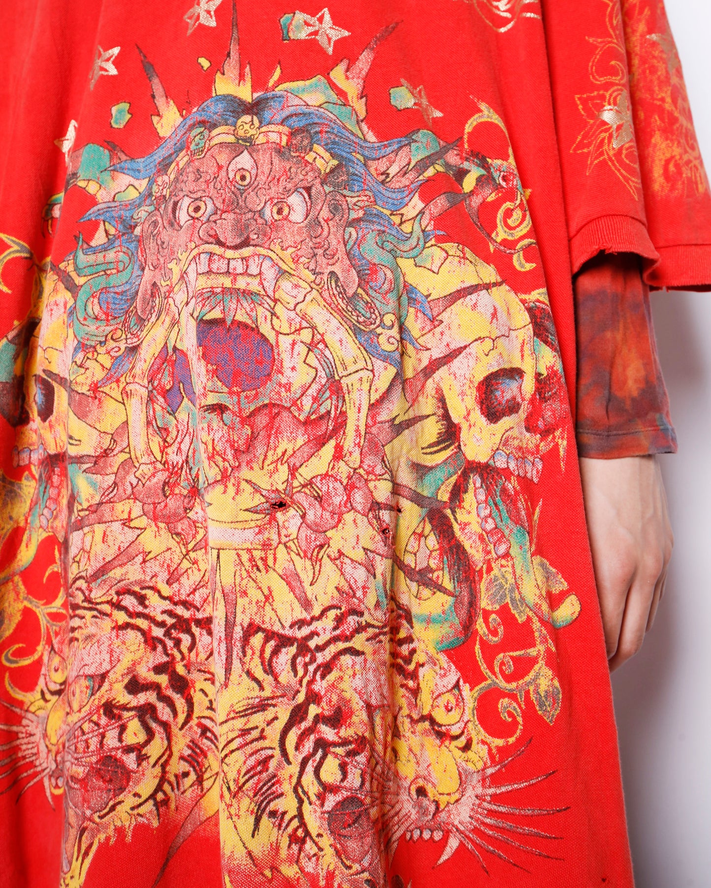 vintage ed hardy jumbo tatoo broken polo h/s