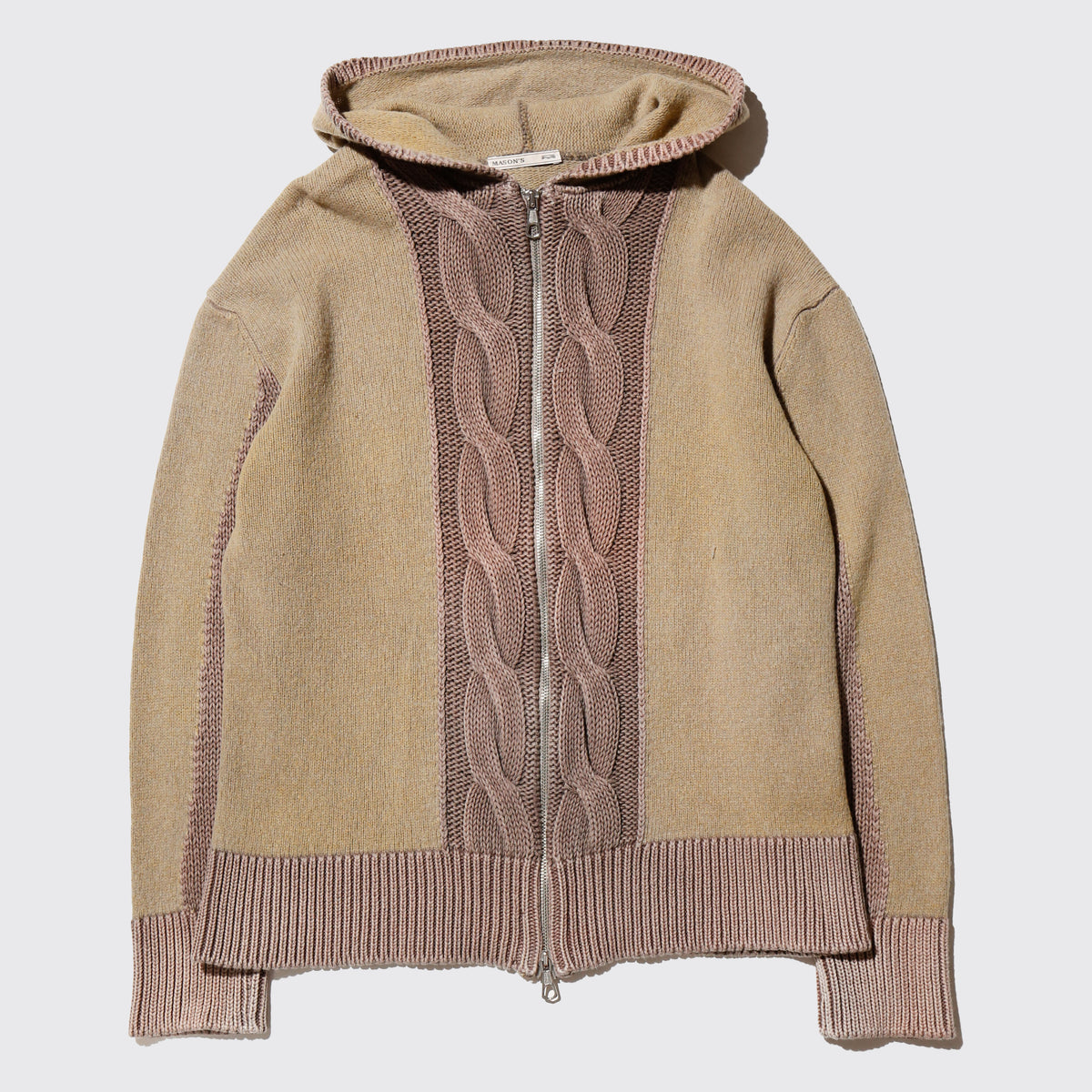 vintage carble knit hoodie