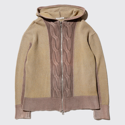 vintage carble knit hoodie