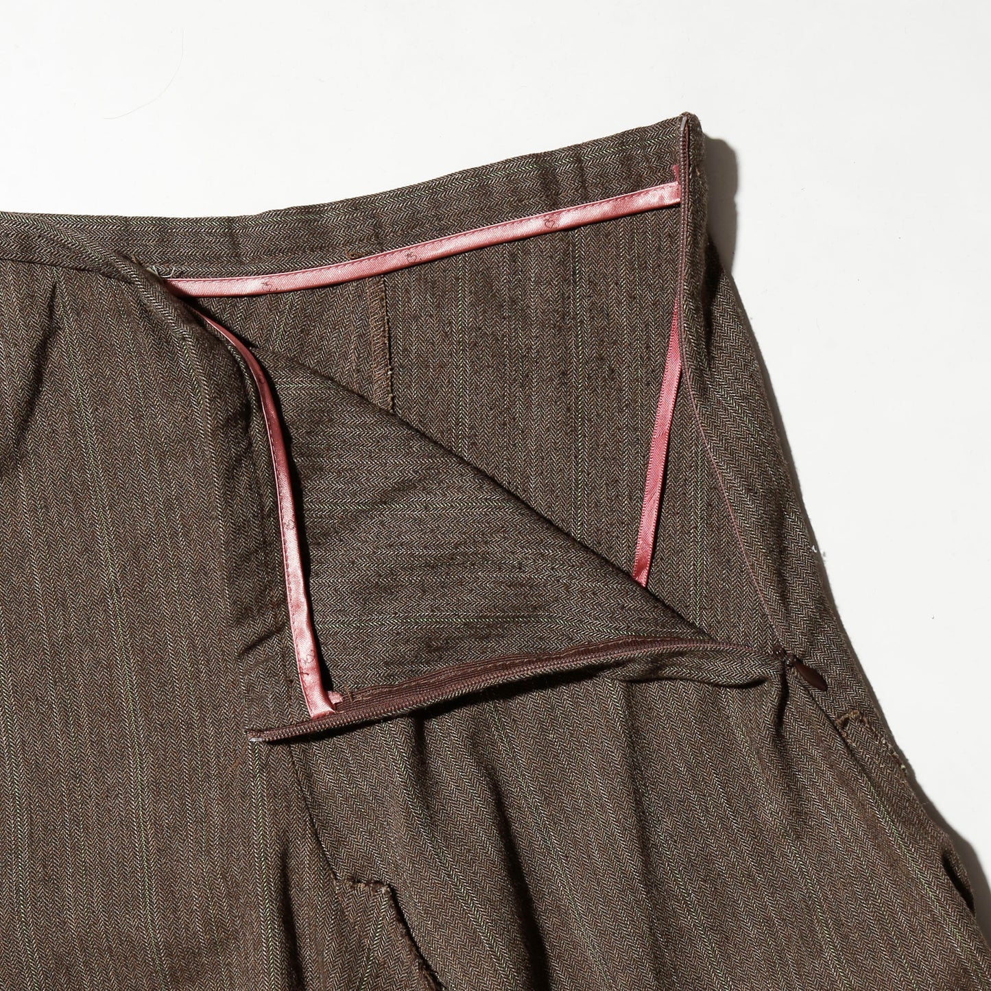 vintage stripe millefeuille skirt