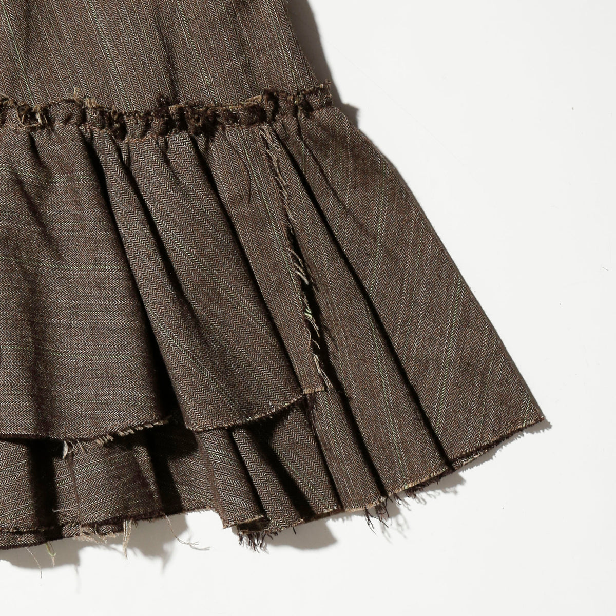 vintage stripe millefeuille skirt