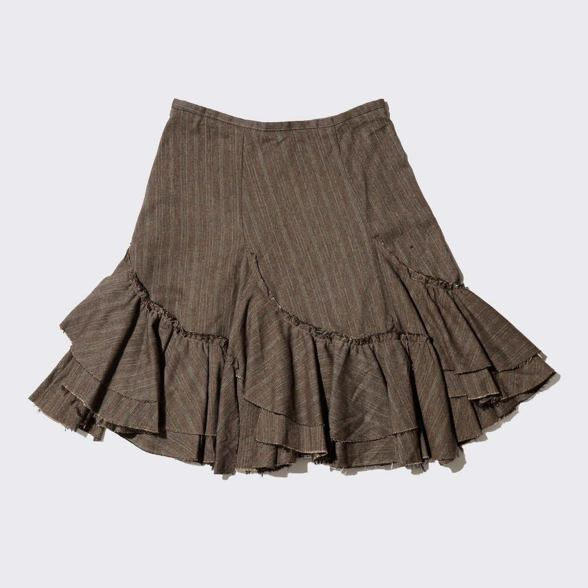 vintage stripe millefeuille skirt