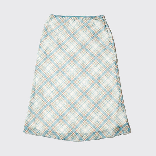 vintage colett check sheer skirt