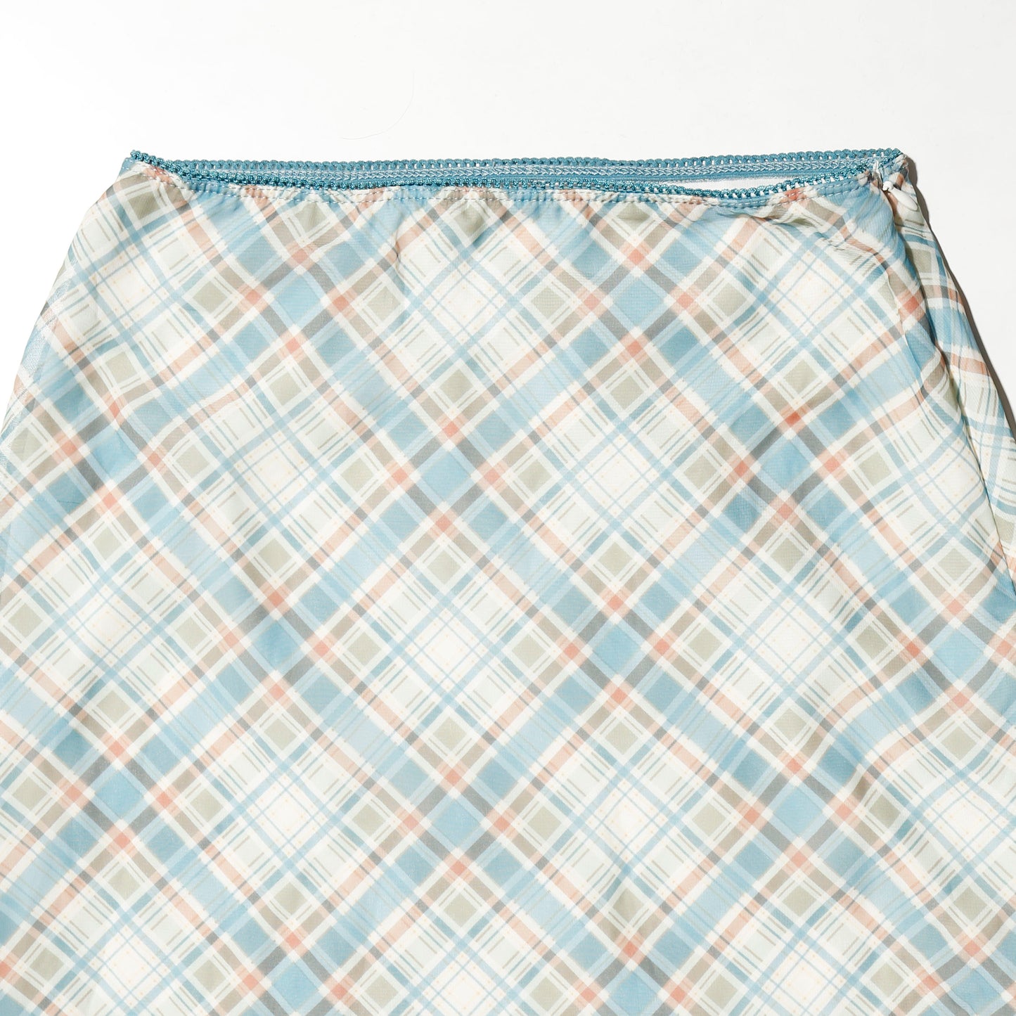 vintage colett check sheer skirt
