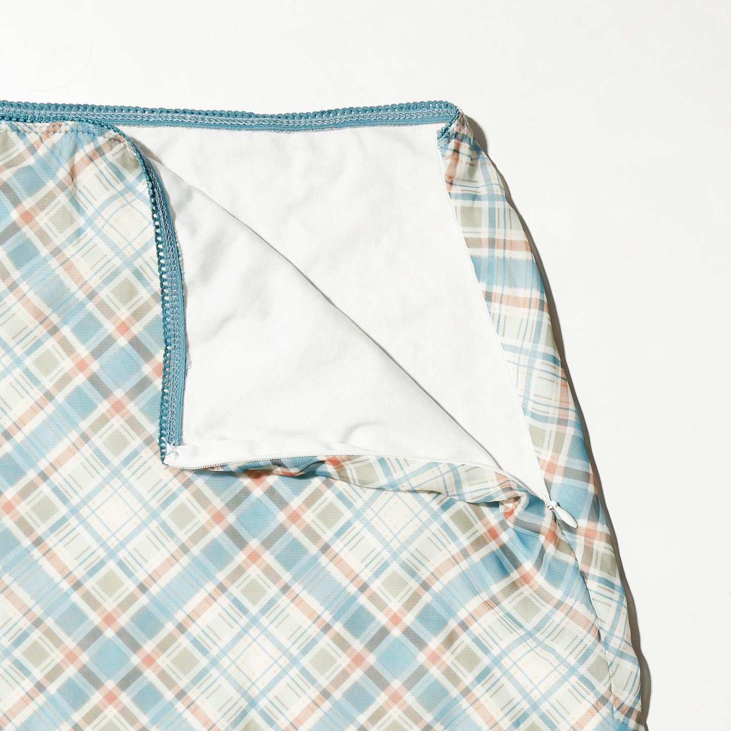 vintage colett check sheer skirt