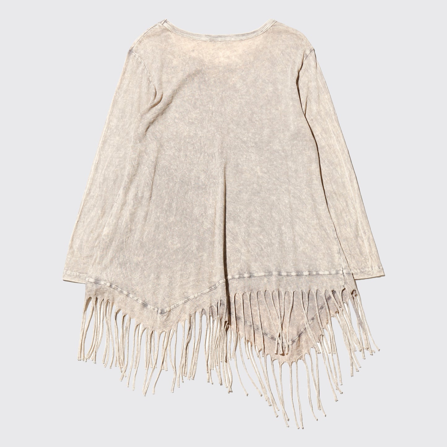 vintage acid fringe cut sew