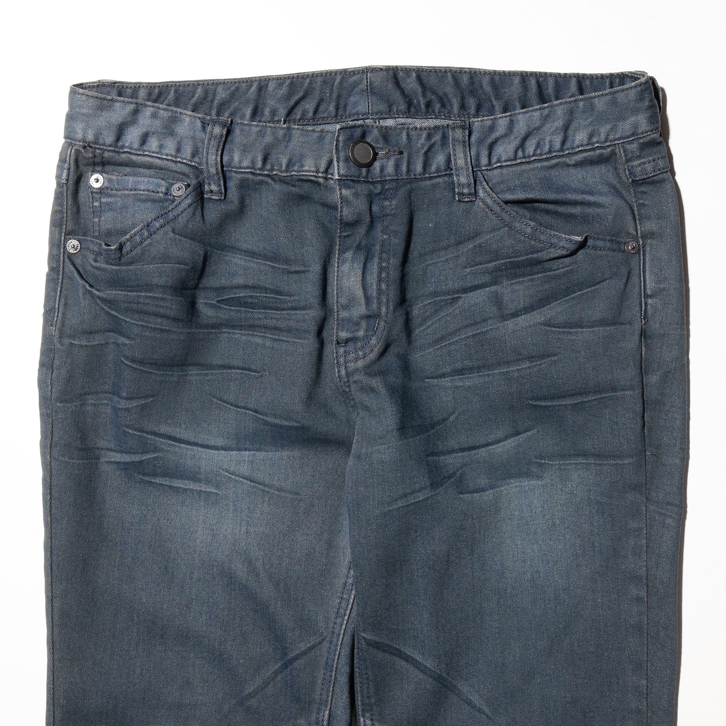 vintage open side slim flare jeans