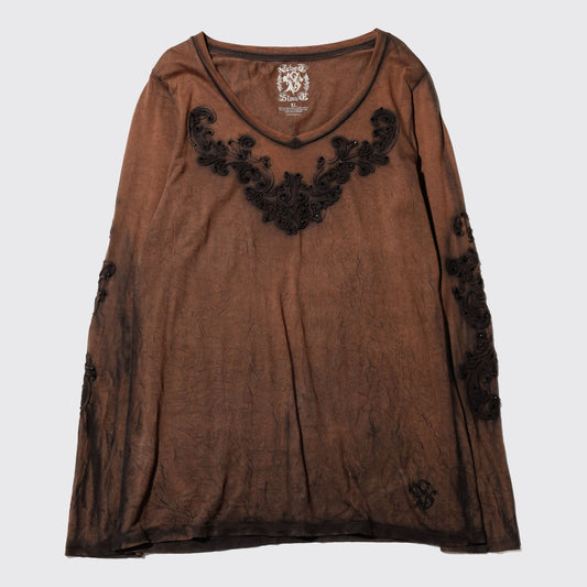 vintage acid broderied cut sew