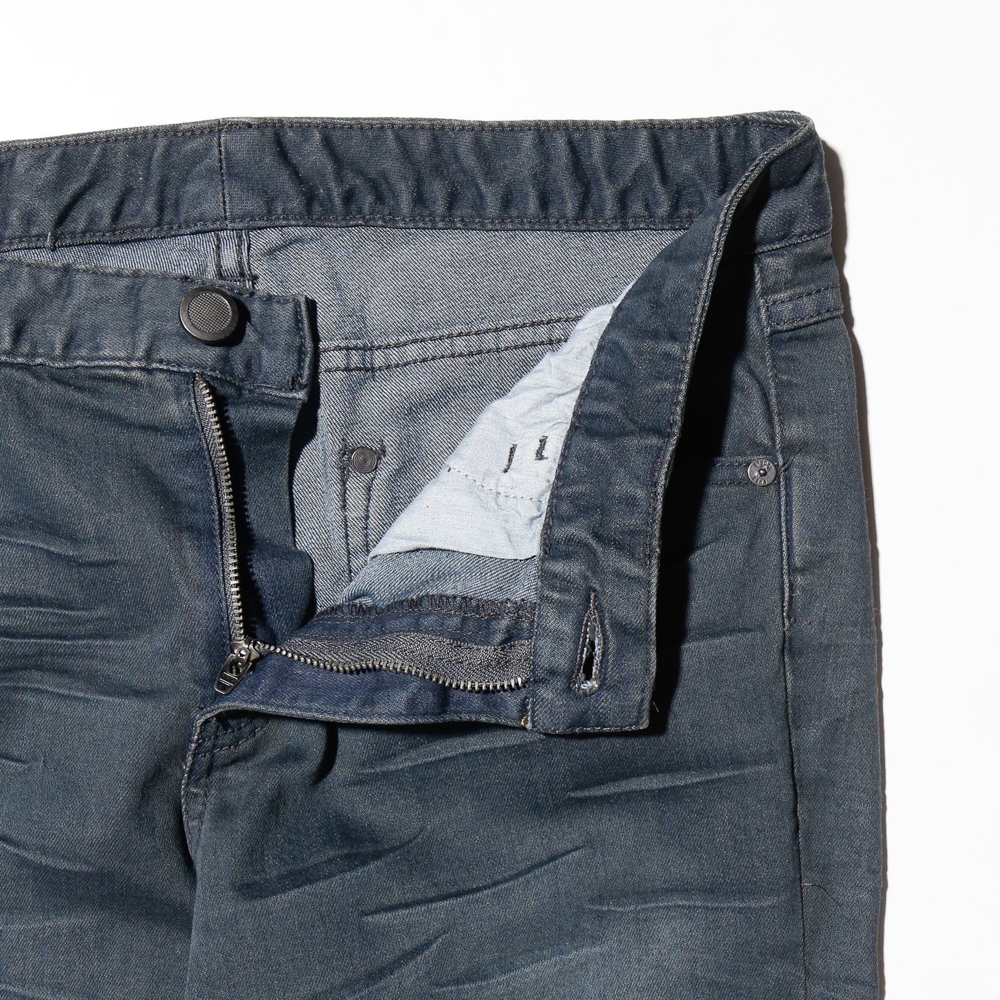vintage open side slim flare jeans
