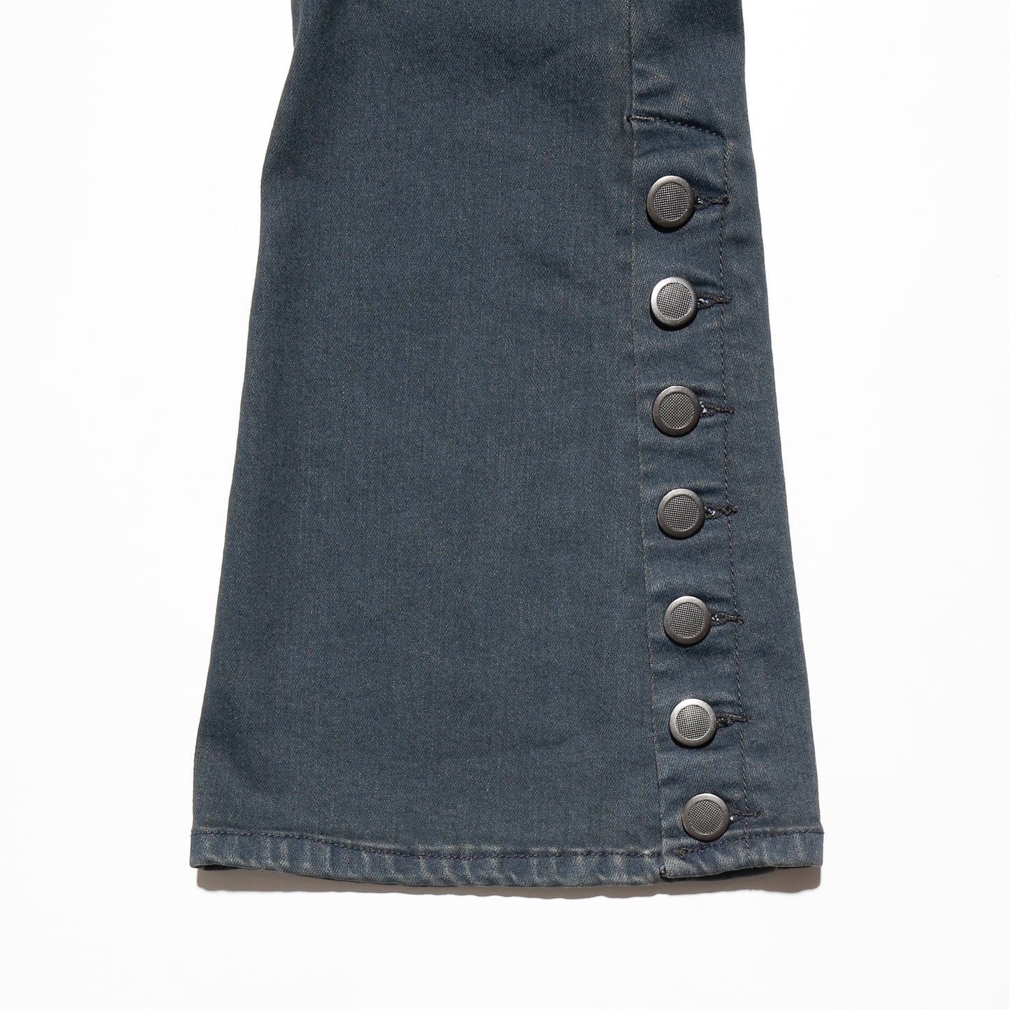vintage open side slim flare jeans