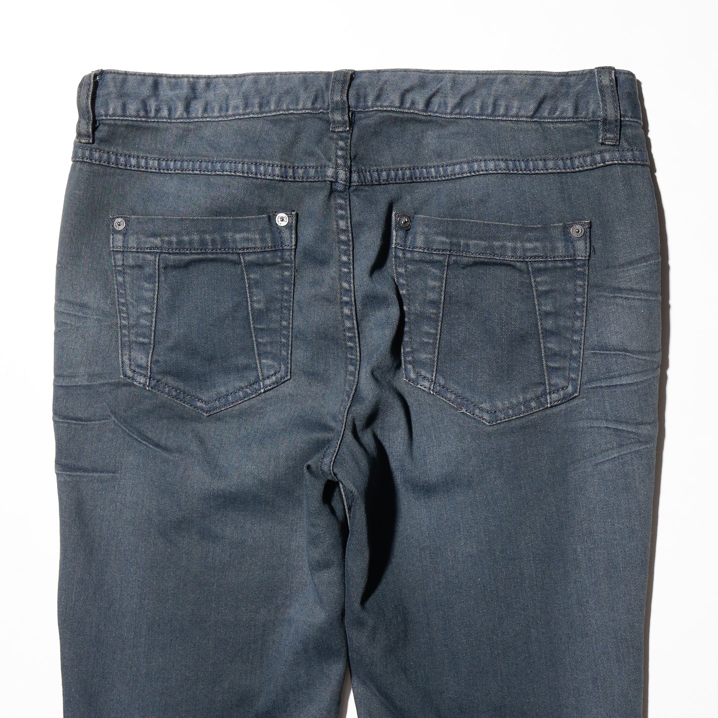 vintage open side slim flare jeans