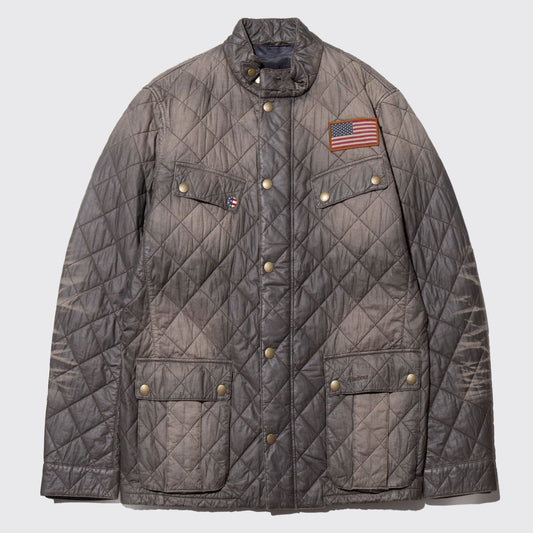 vintage Barbour steve mcqueen faded quilting jacket