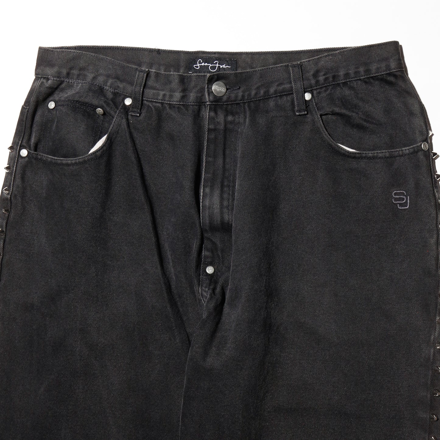 vintage sean john side studs baggy jeans