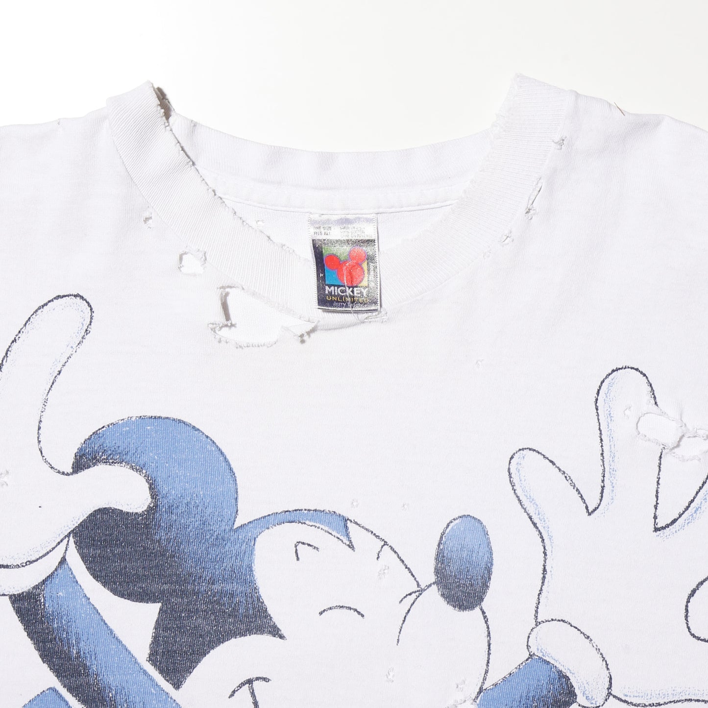 vintage 90's disney mickey broken t-shirt