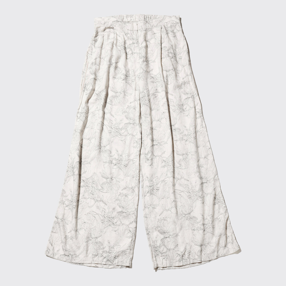 vintage bootanical linen lounge trousers