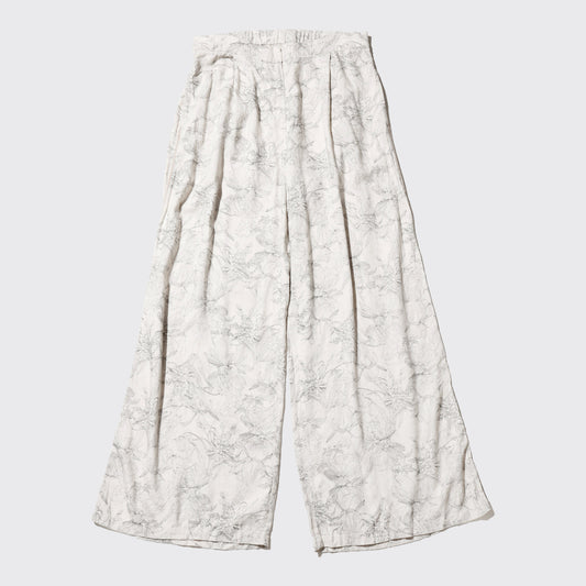vintage bootanical linen lounge trousers