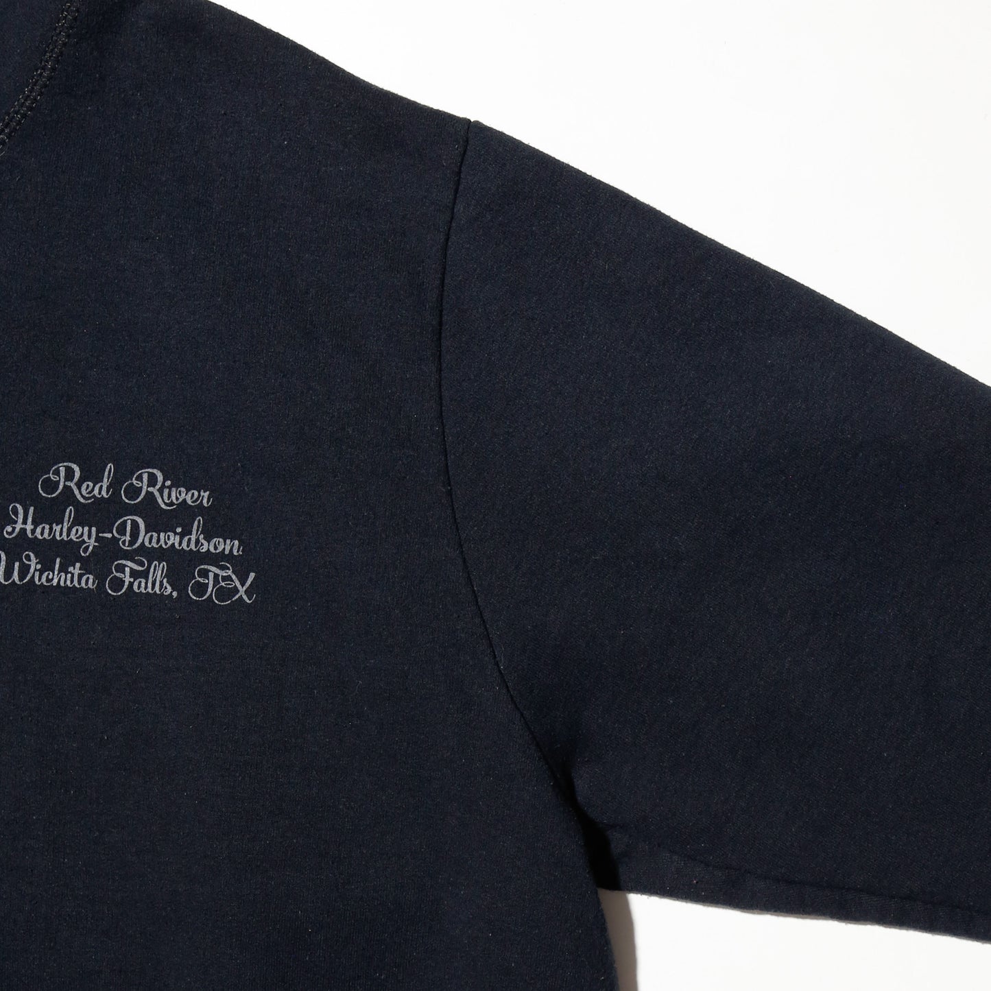 vintage 00's harley-davidson shinny feather hoodie