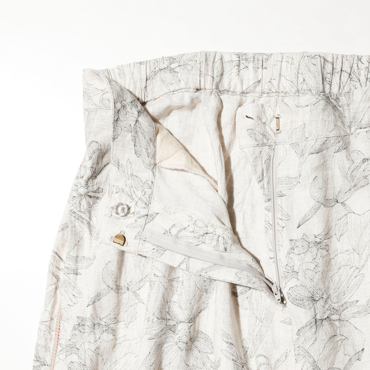 vintage bootanical linen lounge trousers