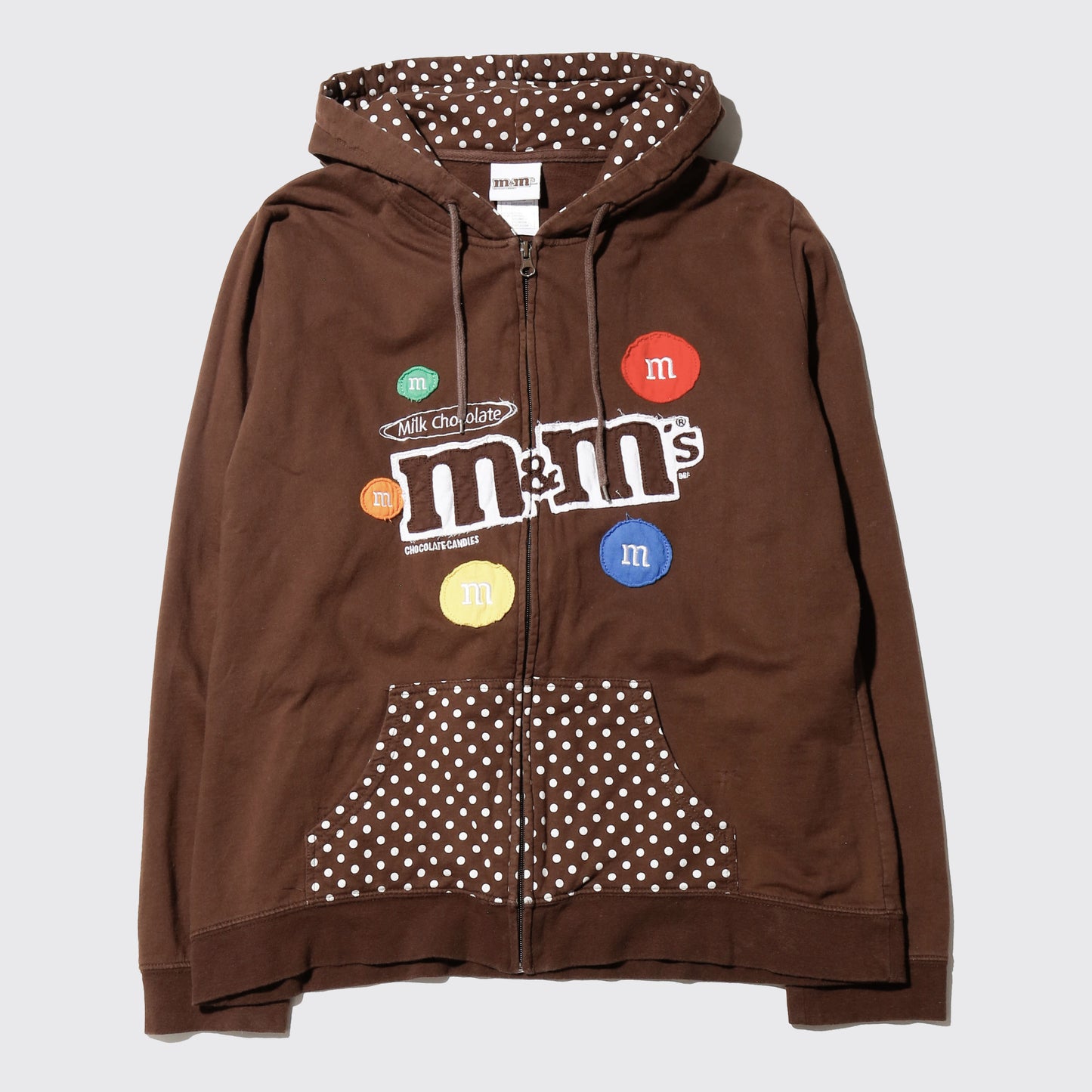 vintage m&m's dots hoodie