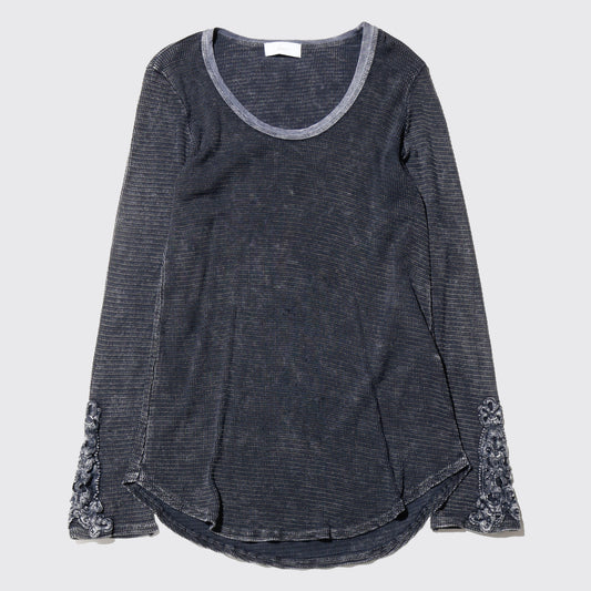 vintage broderied cuffs acid cut sew