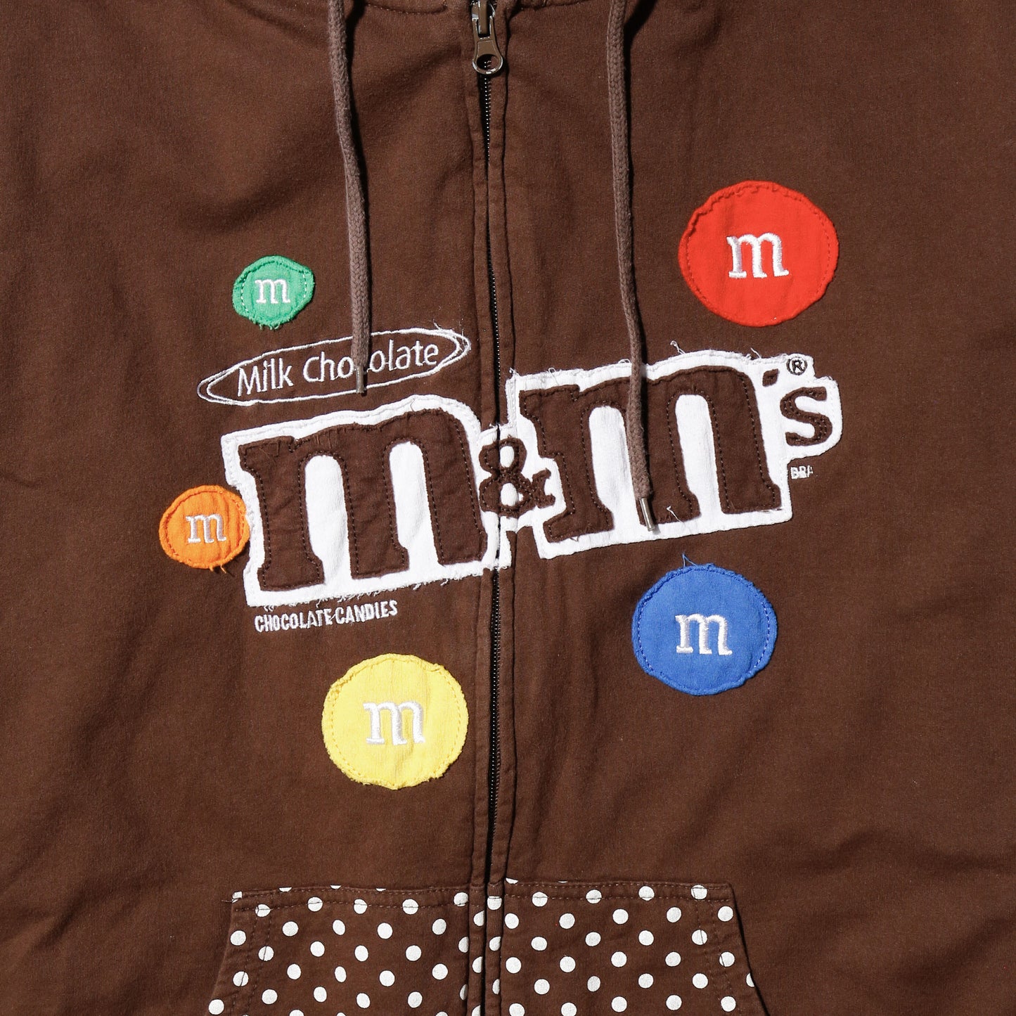 vintage m&m's dots hoodie
