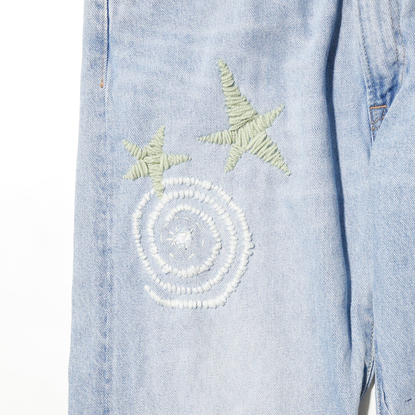 *one-off craft repaired jeans