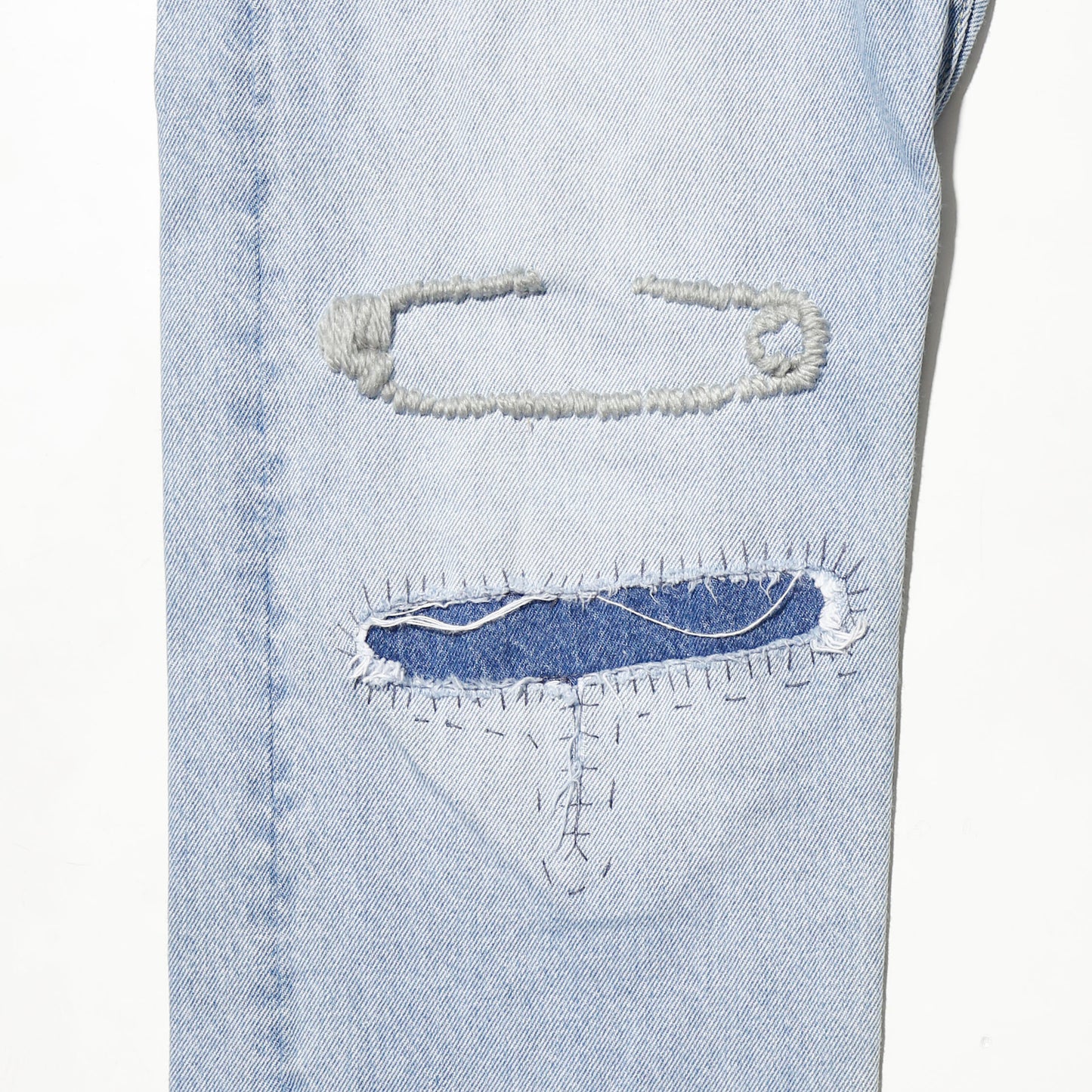 *one-off craft repaired jeans