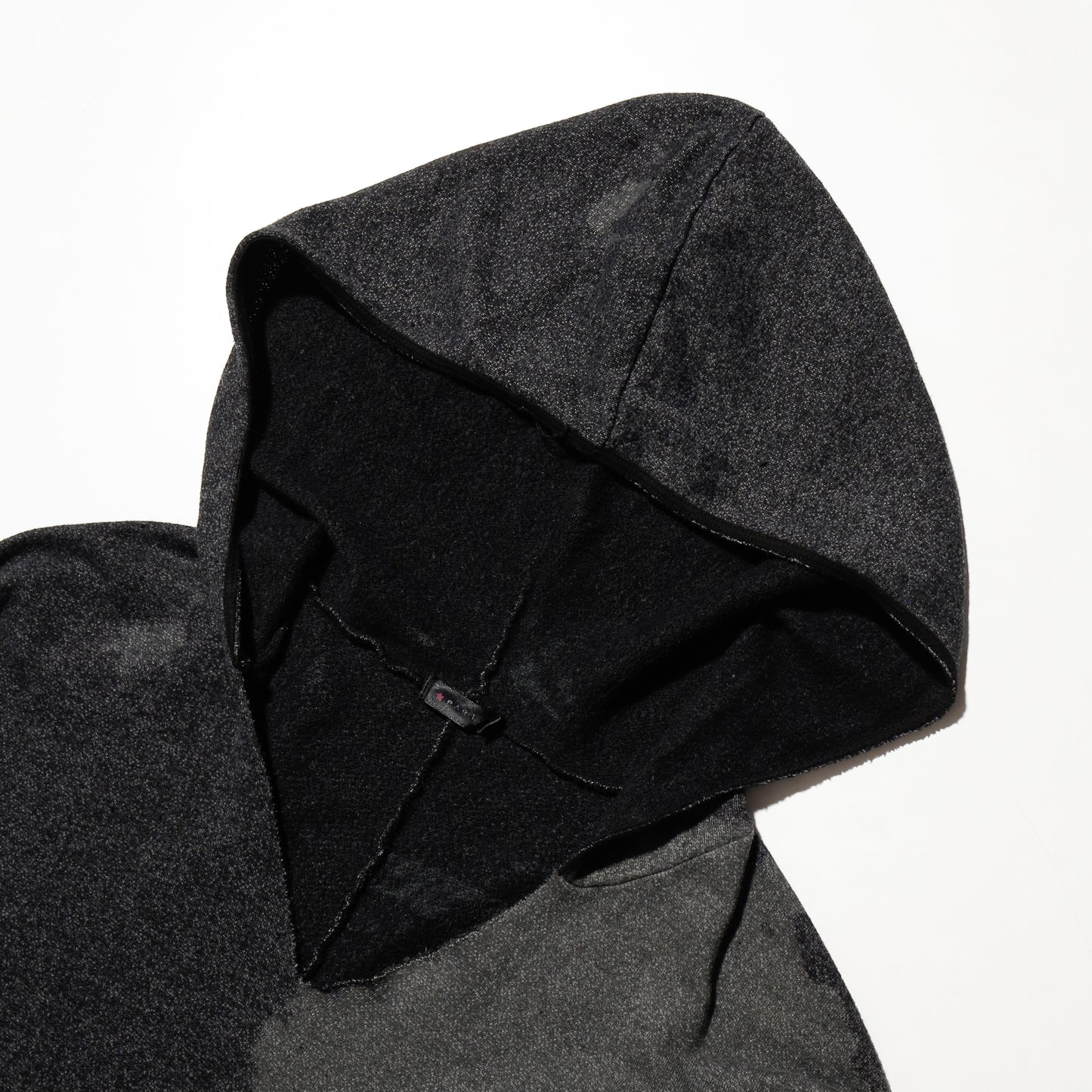 vintage cropped wide pigment hoodie