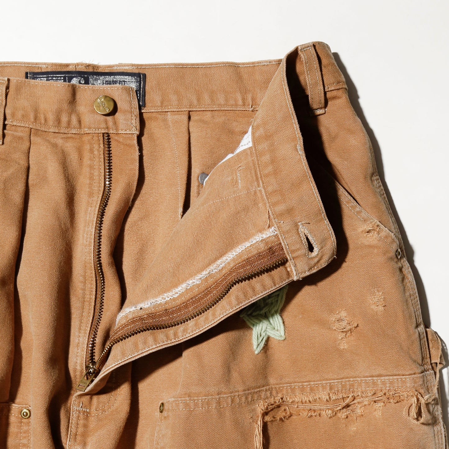 *one-off craft repaired double knee trousers