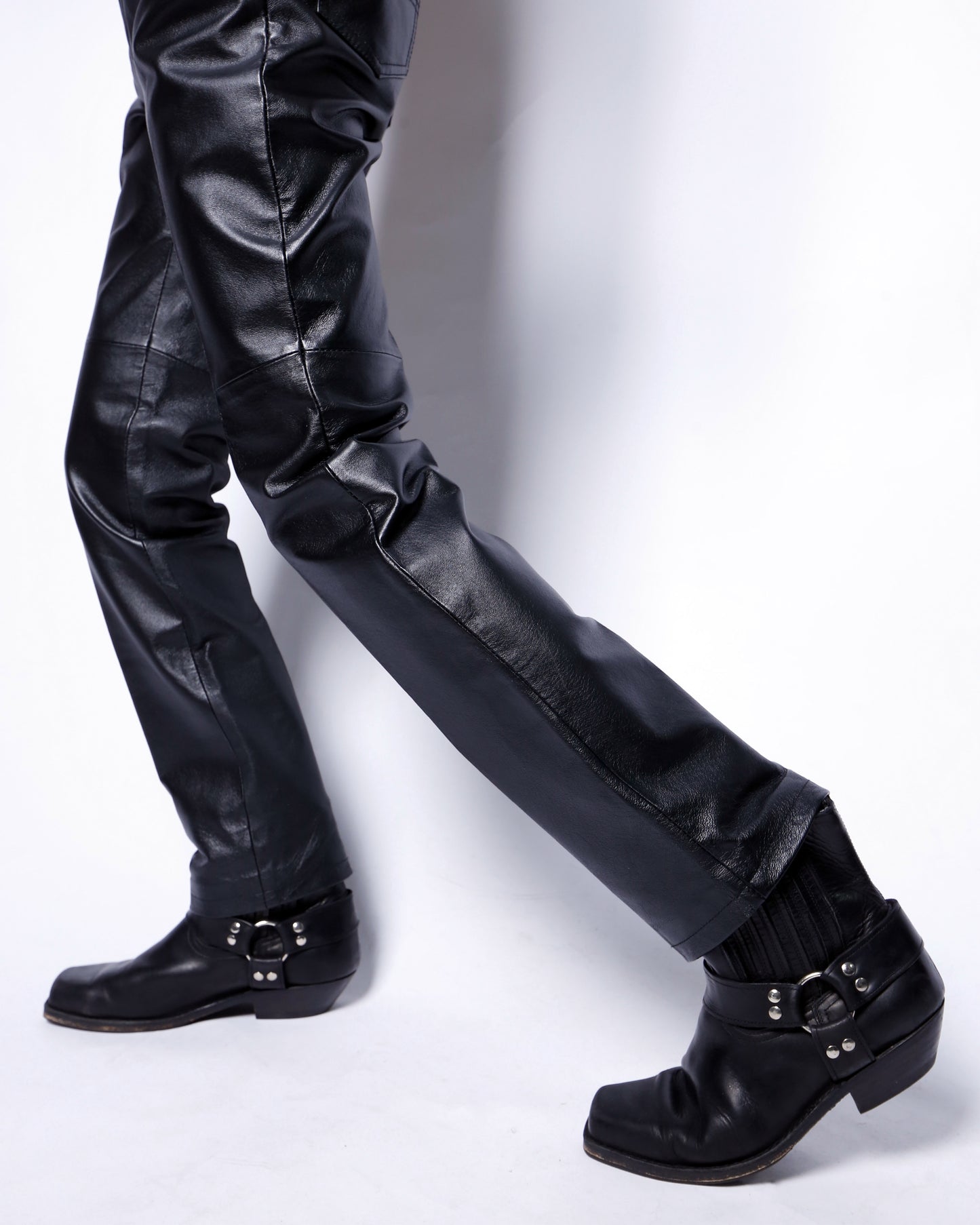 vintage 5p leather trousers