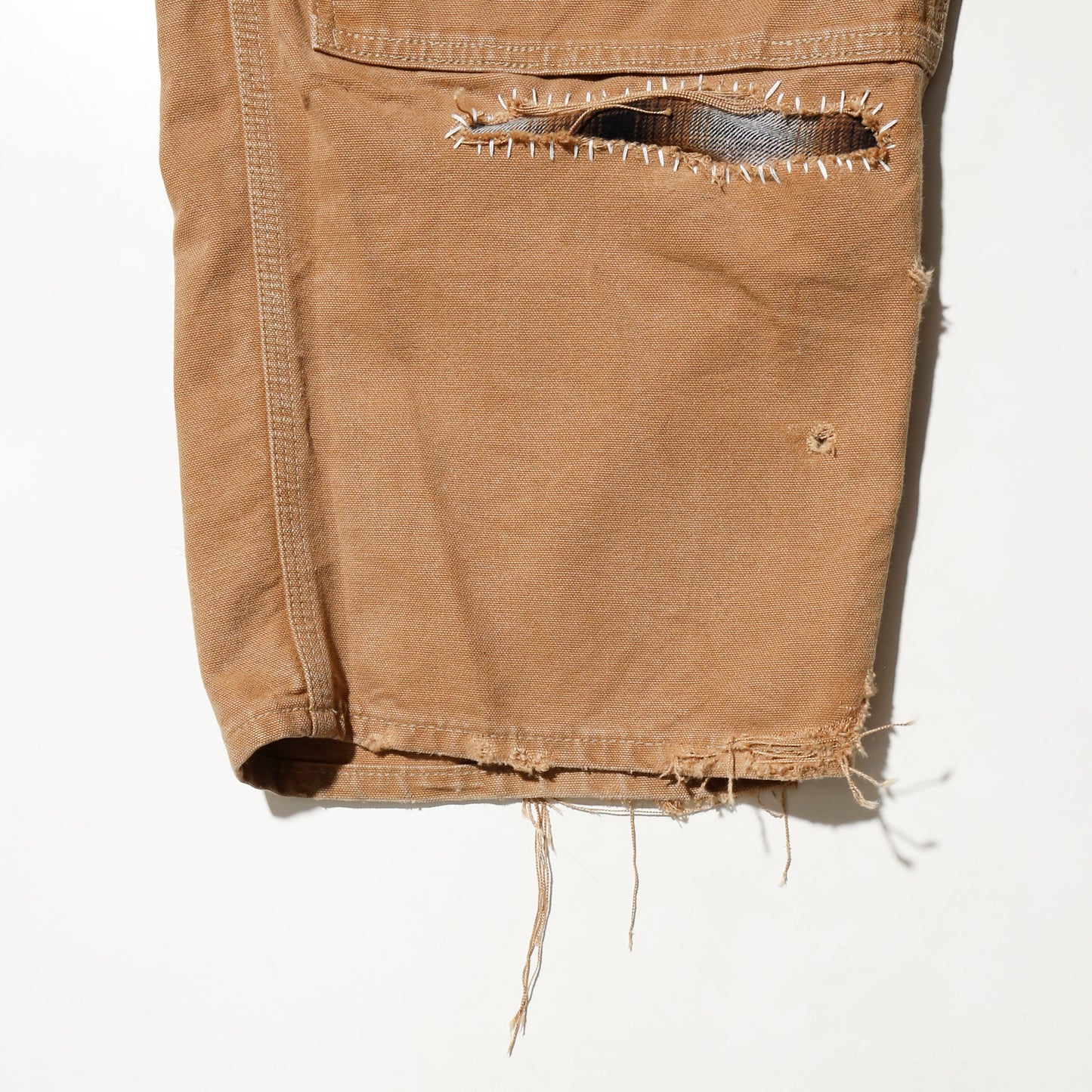 *one-off craft repaired double knee trousers