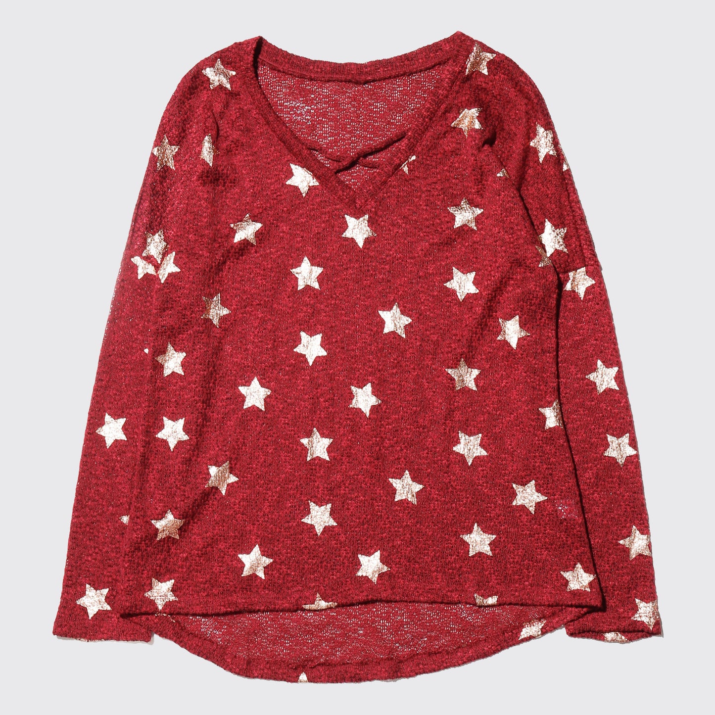 vintage star v neck sweater