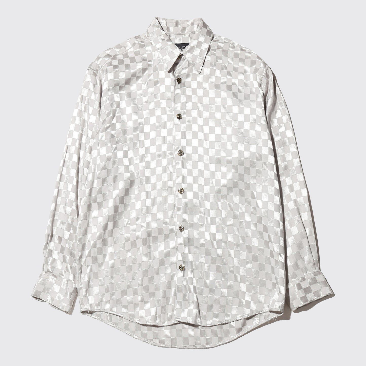vintage shinny checker shirt